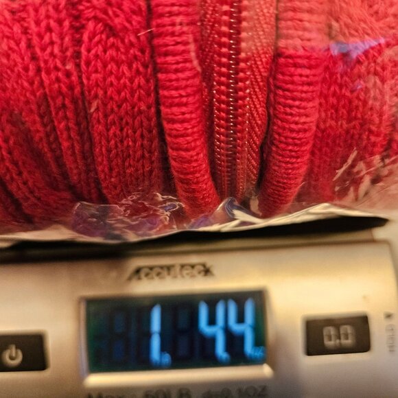 Liz & Co Women's 3X Bold Red Cable Knit Quarter-Zip Sweater Cotton Ribbed office - Picture 13 of 13